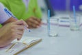 Teachers meet before the annual recess. Royalty Free Stock Photo