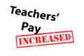 Teachers Pay Increased