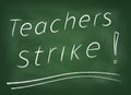 Teachers strike Royalty Free Stock Photo