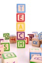Teaching blocks Royalty Free Stock Photo