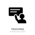teaching icon in trendy design style. teaching icon isolated on white background. teaching vector icon simple and modern flat