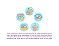 Teaching kids good habits concept icon with text