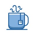 Teacup drink utensil isolated icon