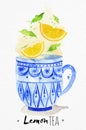 Teacup lemon tea