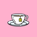 Teacup line icon