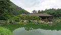 Teahouse in Ritsurin Koen Garden Takamatsu Japan Royalty Free Stock Photo