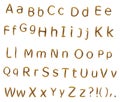 Teak alphabet