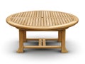 Teak table 3d rendering high quality