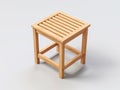 Teak table 3d rendering high quality