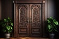 Teak Wood Carving Door