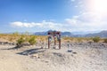 Teakettle Junction in Death Valley in California, USA Royalty Free Stock Photo