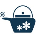 Teakettle Line Vector Isolated Icon customized and editable