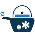 Teakettle Line Vector Isolated Icon customized and editable