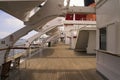 Teakwood Deck of Ocean Liner Royalty Free Stock Photo