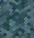 Teal abstract hexagonal honey comb background Royalty Free Stock Photo