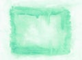 Teal or aquamarine horizontal watercolor gradient hand drawn