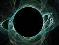 Teal black hole sun