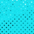 Teal Blue Aqua Metallic Foil Polka Dot Pattern