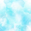 Teal coloured detailed watercolour texture background Royalty Free Stock Photo