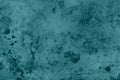 Teal distressed metal grunge textured material background