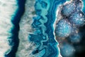 Teal Geode Macro Royalty Free Stock Photo