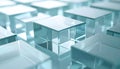Teal Glass Cubes Abstract Background Royalty Free Stock Photo
