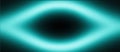 Teal Glowing Abstract Eye Shape Light Background Royalty Free Stock Photo