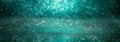 teal green aquamarine sparkles glitter background for banner or web design