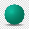 Teal Green Sphere Ball Royalty Free Stock Photo