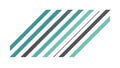 Teal and Grey Diagonal Stripes, Modern Pattern Design, vector design Generative AI Royalty Free Stock Photo