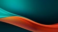 Teal orange black color gradient background