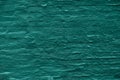 Teal painted old brick wall horizontal background