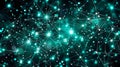 Teal Plexus Network Abstract Background, Digital Connection Structure With Glowing Nodes Royalty Free Stock Photo