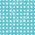 Teal Repeat Swirl Grunge Background With Abstract Geometric Seamless Textured Pattern