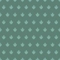 Teal seamless pattern with abstract leaves/plants