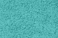 Teal sherpa textured plush fabric material background
