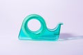 Teal Tape Roll Dispenser Office Supply White Background Pure Bright Royalty Free Stock Photo