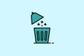 Digital Trash Can Deleting Files, Data Removal, Secure Deletion
