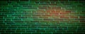 Teal turquoise or aqua mint green brick wall background texture Royalty Free Stock Photo