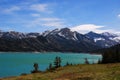 Teal waters of the Gibson Reservoir fed by the Sun river, Montana