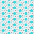 Teal ,White and Gray Polka Dot Tile Pattern Repeat Background