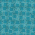 Teal and Yellow Square Abstract Geometric Design Tile Pattern Re