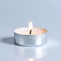 Tealight Candle Flame Royalty Free Stock Photo