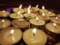 Tealight Candles made of Pure Wax, Diwali Royalty Free Stock Photo