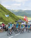 Team Astana on Col de Peyresourde - Tour de France 2014