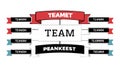 Team Banner, TEAM Collaborative Groupwork Design - vector design Generative AI Royalty Free Stock Photo