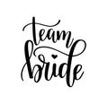 Team bride vector hen party, bachelorette wedding design Royalty Free Stock Photo