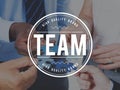 Team Building Collaboration Connection Corporate Teamwork Concept Royalty Free Stock Photo
