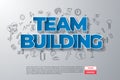 Team Building - Creative Business Concept. Web Design Template. Royalty Free Stock Photo