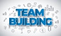 Team Building - Creative Business Concept. Web Design Template. Royalty Free Stock Photo